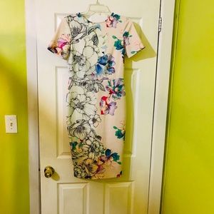 ASOS body-con flowered dress